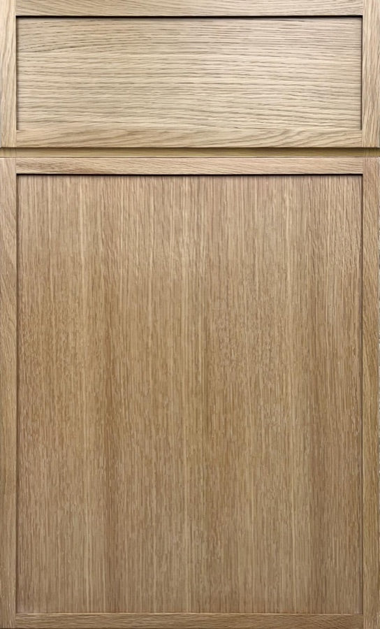 STL Cabinetry white oak micro shaker cabinet door style for Saint Louis kitchens