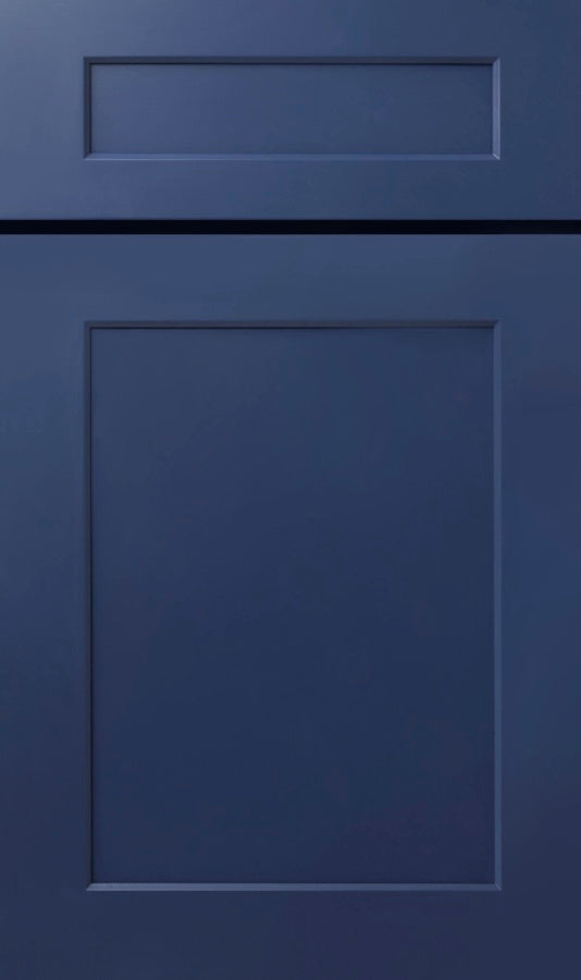 STL Cabinetry navy blue shaker cabinet door style for Saint Louis kitchens
